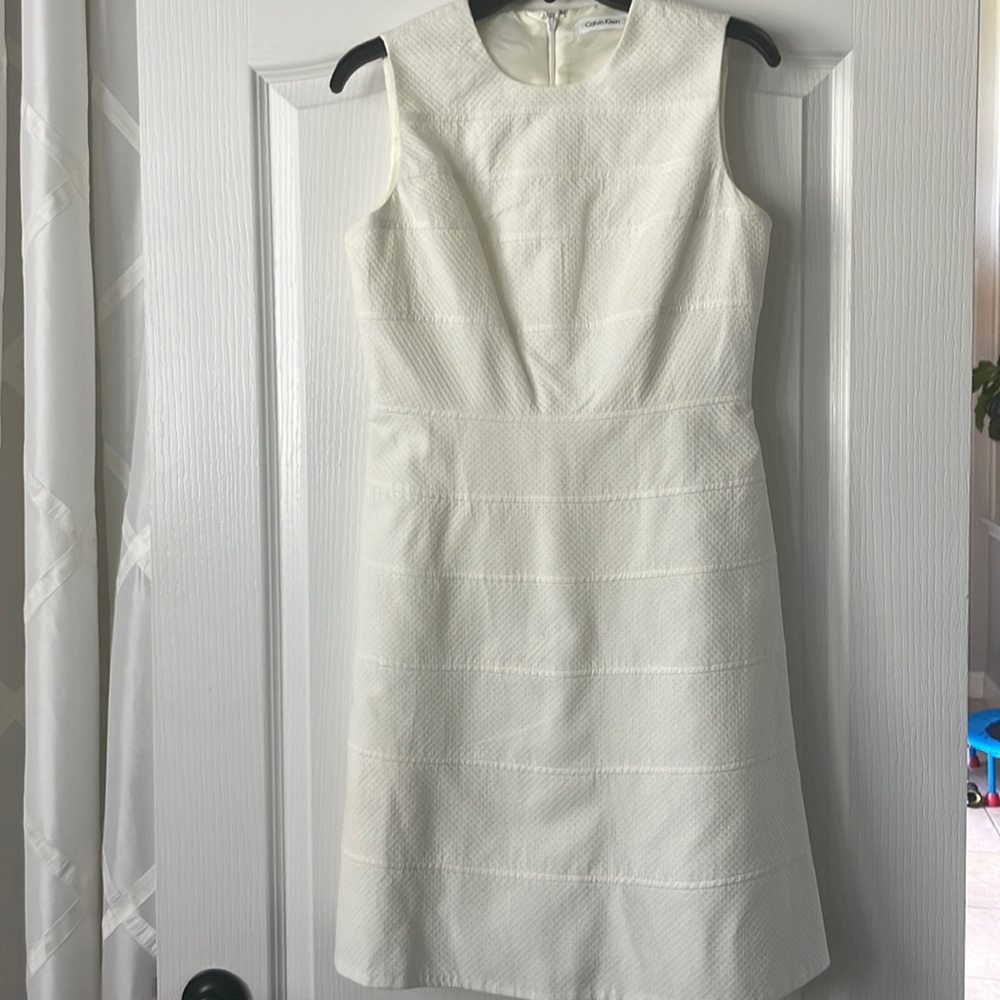 Calvin Klein size 4 off-white dress